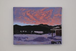 Sunset at First Apartment, Johnson, VT, 2018